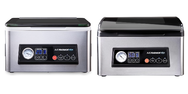 Side by side images of Avid Armor USV20 and Avid Armor USV32 vacuum sealers.