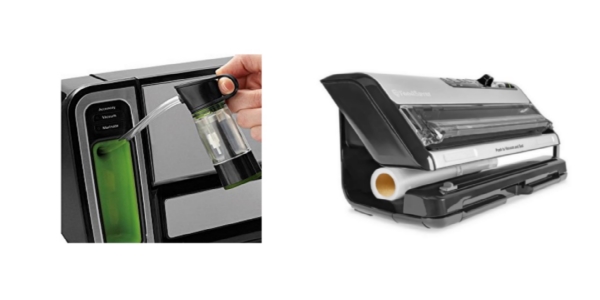 Side by side images of FoodSaver 5860 and FoodSaver FM5200 vacuum sealers.