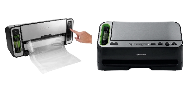 Side by side images of FoodSaver 5860 and FoodSaver V4400 vacuum sealers.