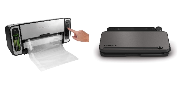 Side by side images of FoodSaver 5860 and FoodSaver VS3150 vacuum sealers.