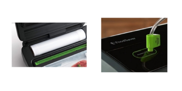 Side by side images of FoodSaver VS3150 and FoodSaver FM2000 vacuum sealers.