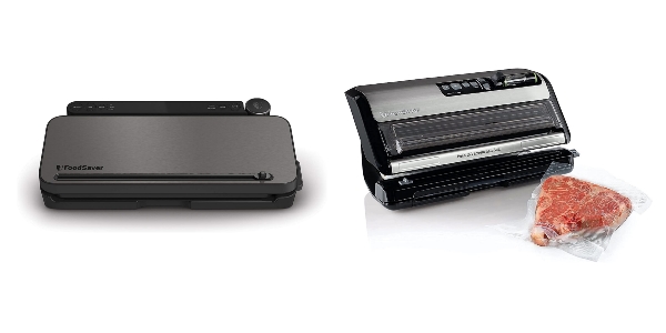 Side by side images of FoodSaver VS3150 and FoodSaver FM5200 vacuum sealers.