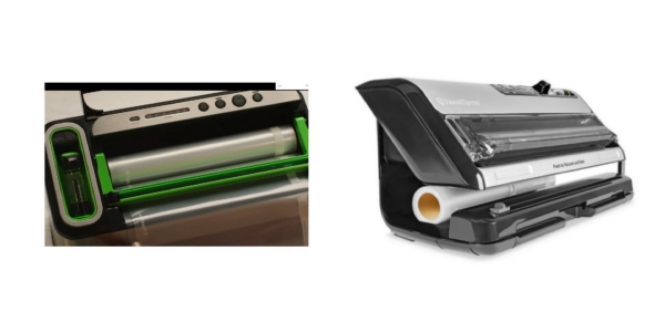 Side by side images of FoodSaver V4840 and FoodSaver FM5200 vacuum sealers.