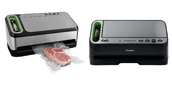 Side by side images of FoodSaver V4840 and FoodSaver V4400 vacuum sealers.