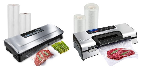 Side by side images of Potane VS2690 and Potane VS5736 vacuum sealers.