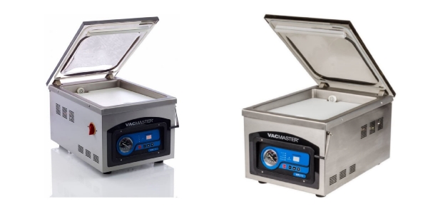 Side by side images of VacMaster VP210 and VacMaster VP215 vacuum sealers.