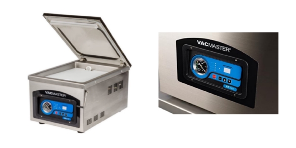 Side by side images of VacMaster VP215 and VacMaster VP320 vacuum sealers.