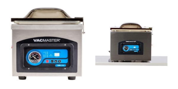 Side by side images of VacMaster VP215 and VacMaster VP321 vacuum sealers.