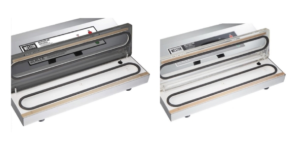 Side by side images of Weston Pro-2300 and Weston Pro-2600 vacuum sealers.