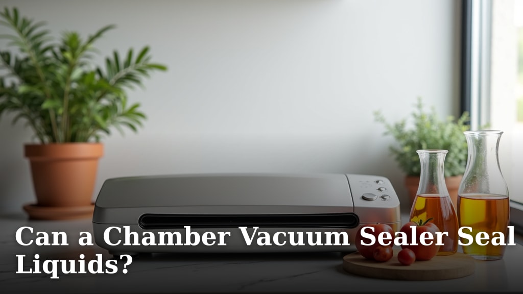 Can a Chamber Vacuum Sealer Seal Liquids?